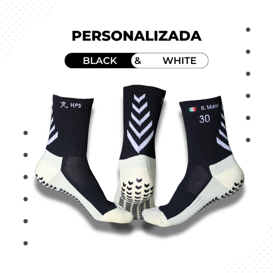 Calcetas antideslizantes personalizadas HPS (Negras)